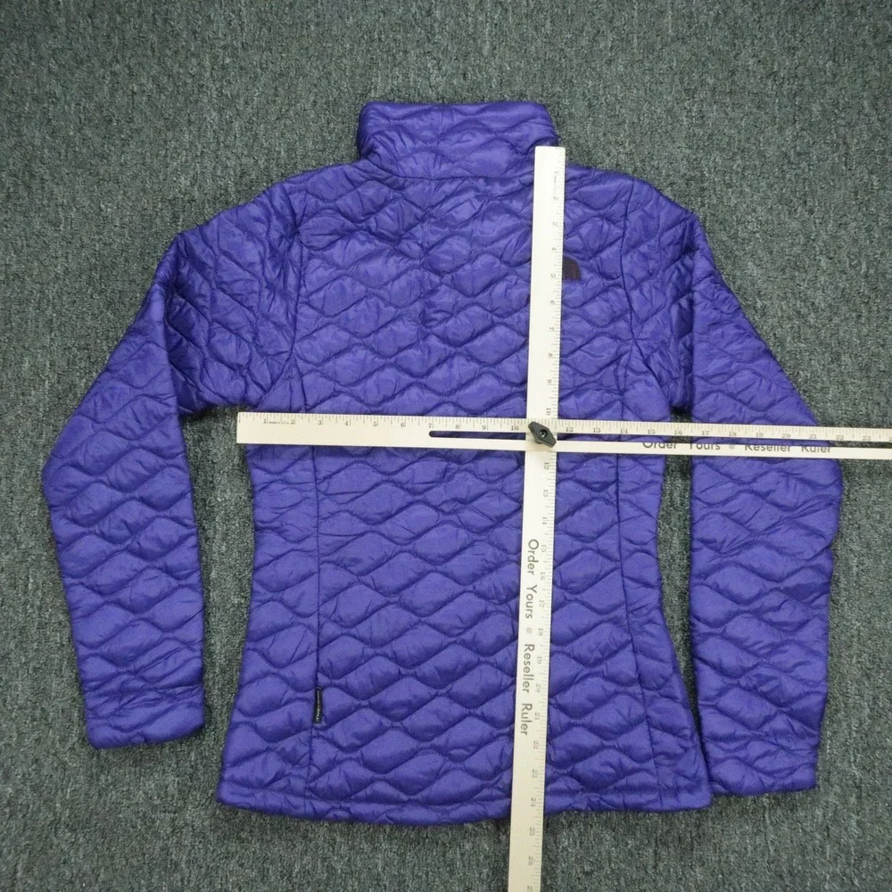 The North Face Jacket Womens XS Deep Blue ThermoBall Full Zip Quilted Puffer
